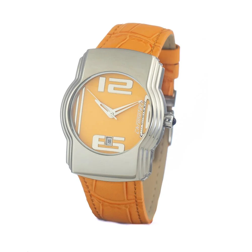 Chronotech Orange Leather Watch - Watches