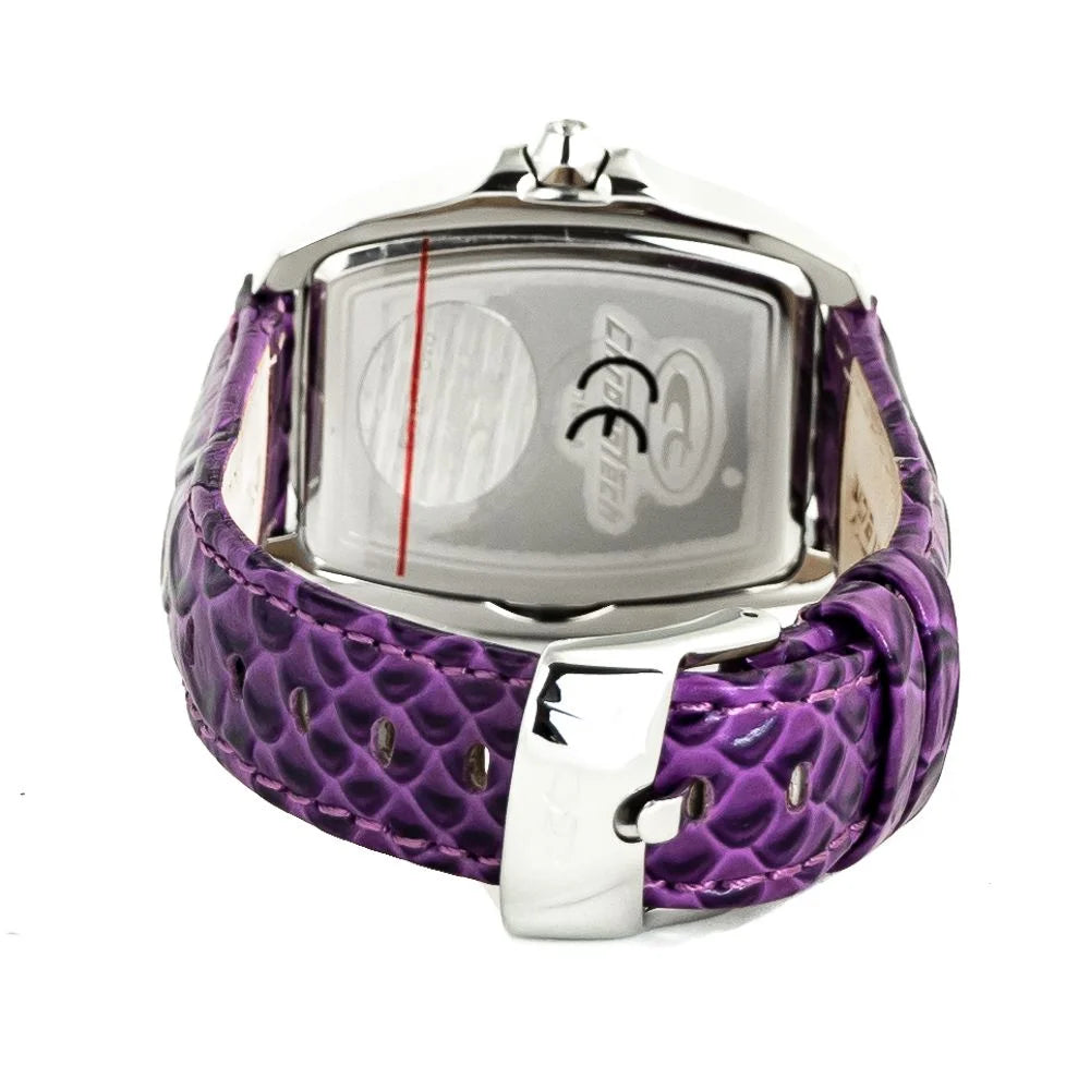 Chronotech Purple Leather Watch - Watches