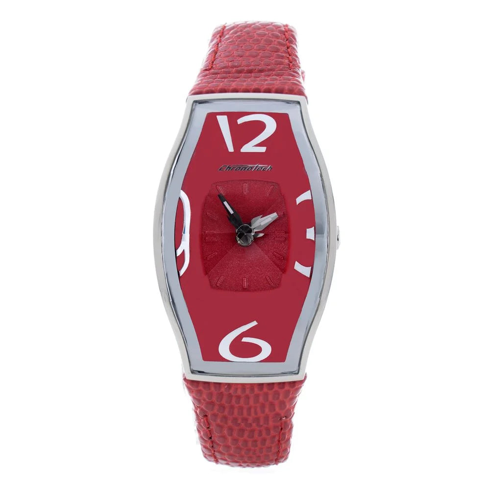 Chronotech Red Leather Watch - Watches