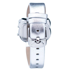 Chronotech Silver Leather Watch - Watches
