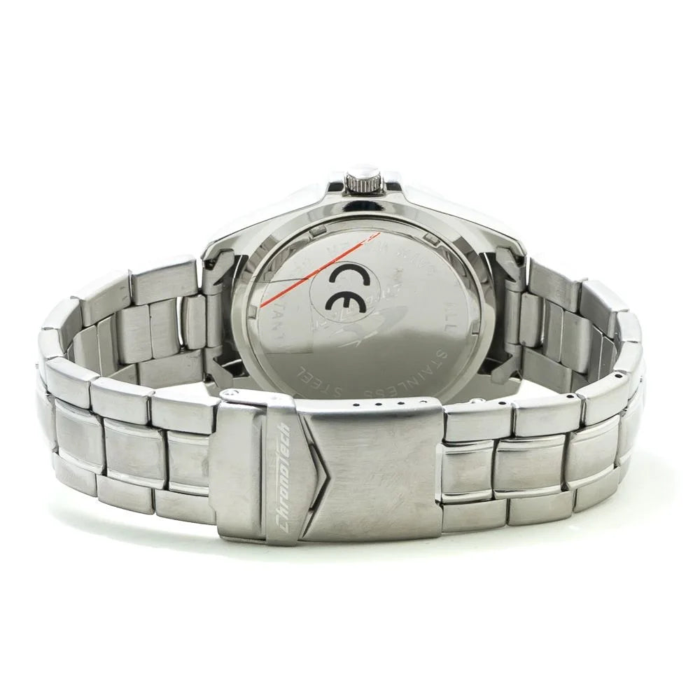 Chronotech Silver Stainless Steel Watch