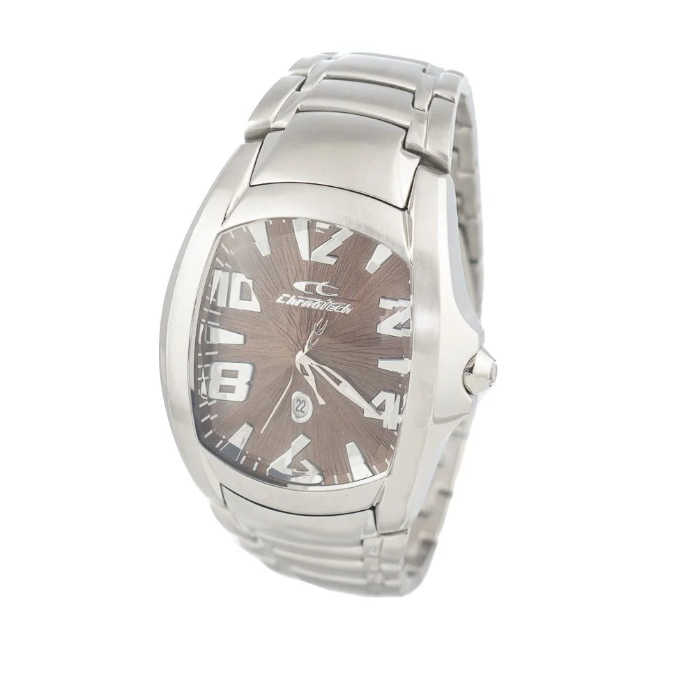 Chronotech Silver Stainless Steel Watch