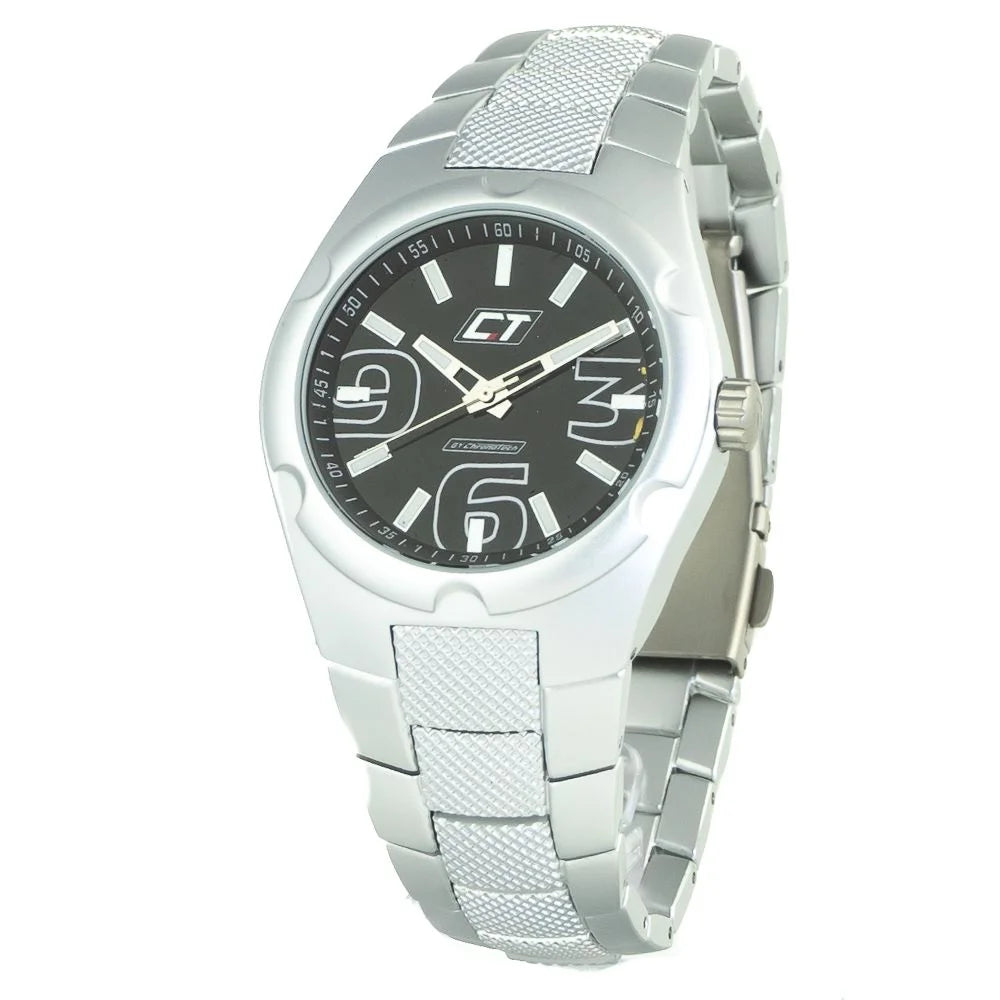 Chronotech Silver Stainless Steel Watch