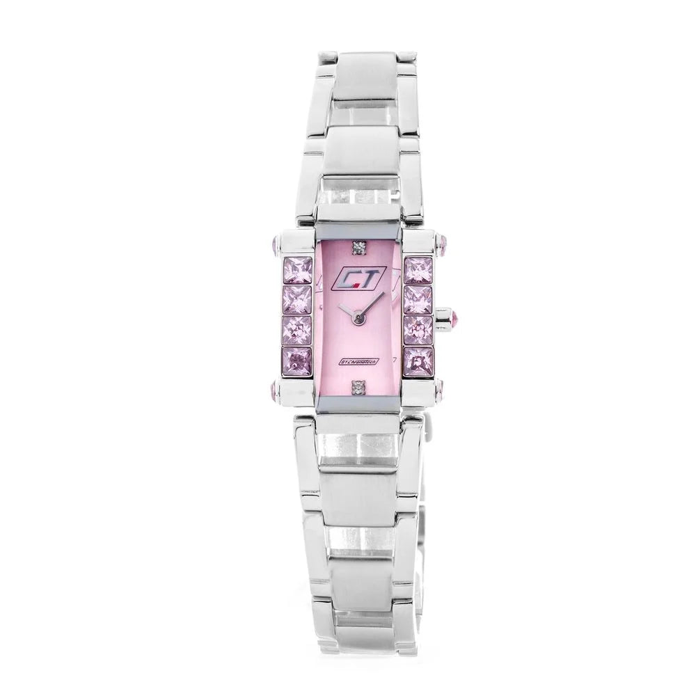 Chronotech Silver Stainless Steel Watch