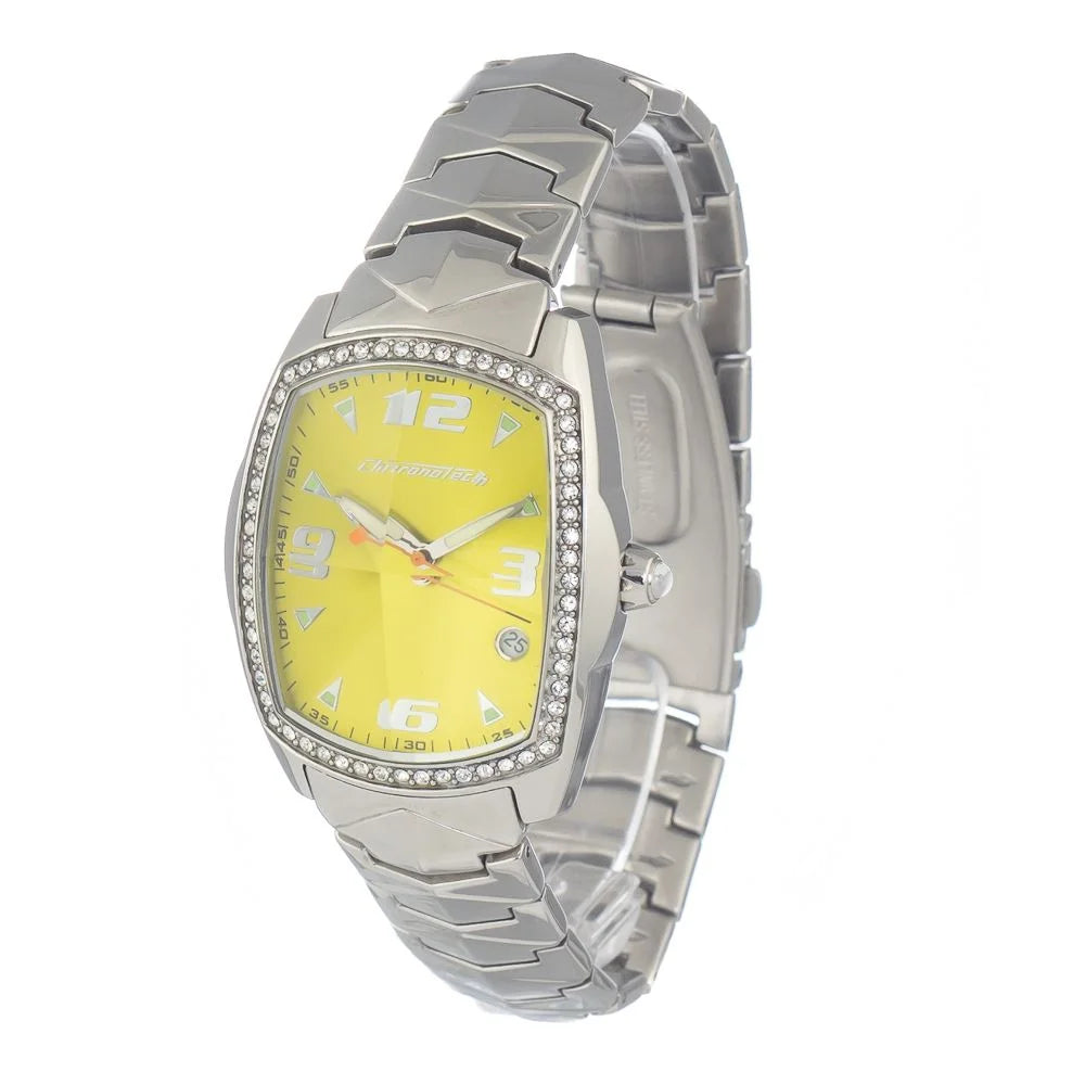 Chronotech Silver Stainless Steel Watch