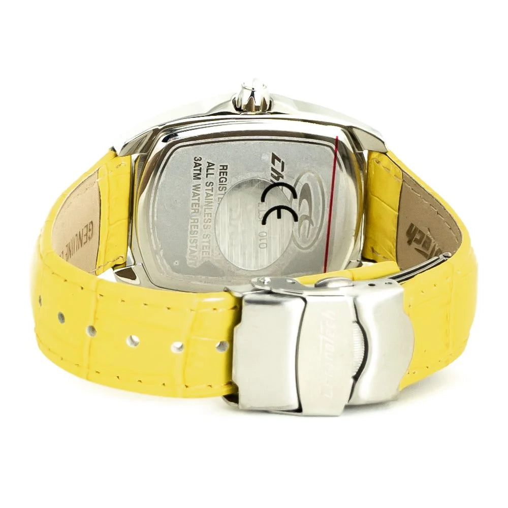 Chronotech Yellow Leather Watch - Watches