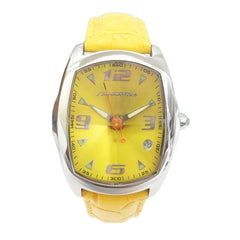 Chronotech Yellow Leather Watch - Watches