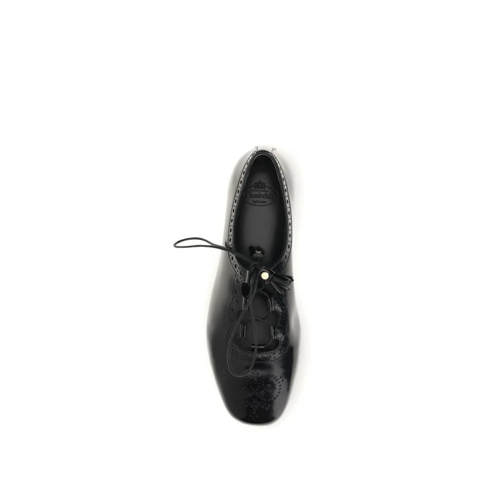 Church’s Black Calf Leather Bos Taurus Ballet Flats
