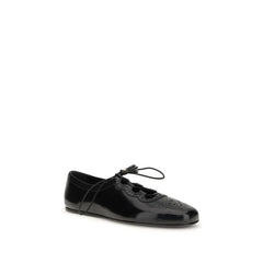 Church’s Black Calf Leather Bos Taurus Ballet Flats