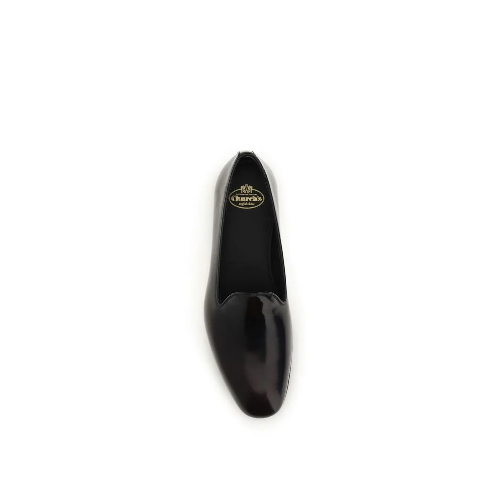 Church’s Black Calf Leather Bos Taurus Slip-On Loafers