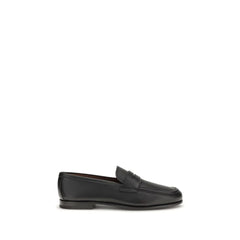 Church’s Black Calf Leather Bos Taurus Slip-On Loafers