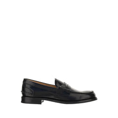Church’s Black Calf Leather Bos Taurus Slip-On Loafers - EU41/US11