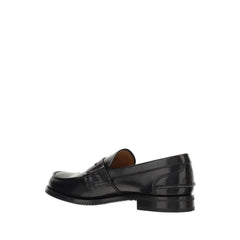 Church’s Black Calf Leather Bos Taurus Slip-On Loafers - EU41/US11