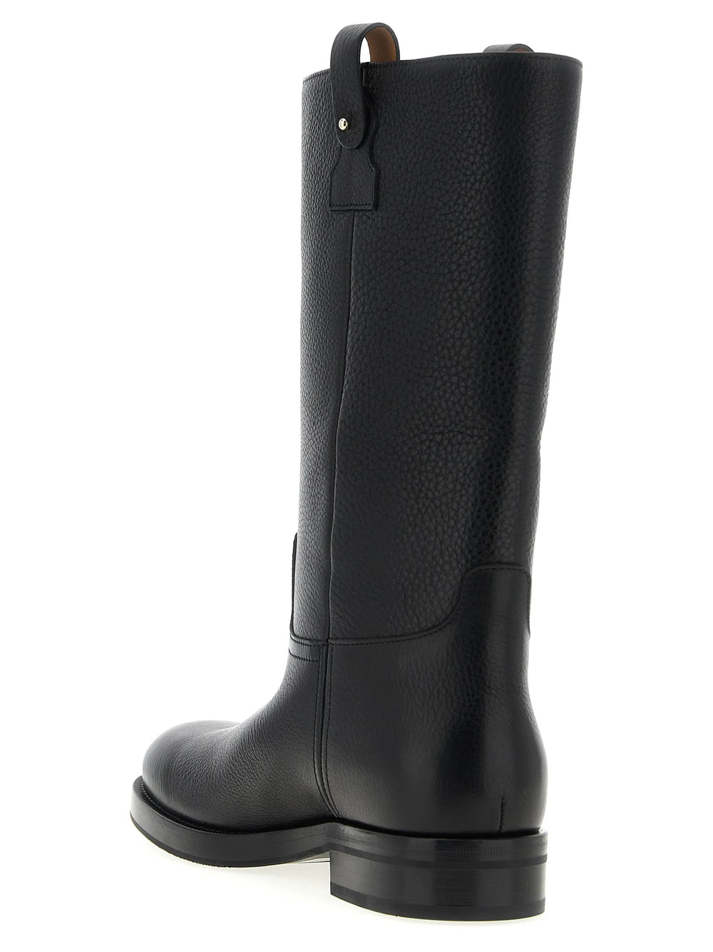 Church’s Black Calfskin Over The Knee