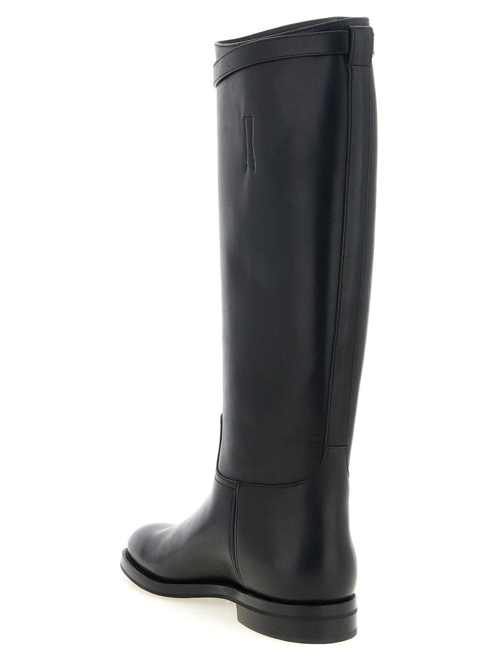 Church’s Black Calfskin Over The Knee