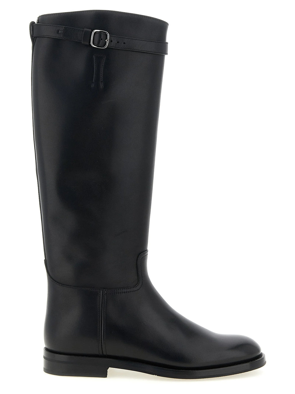 Church’s Black Calfskin Over The Knee