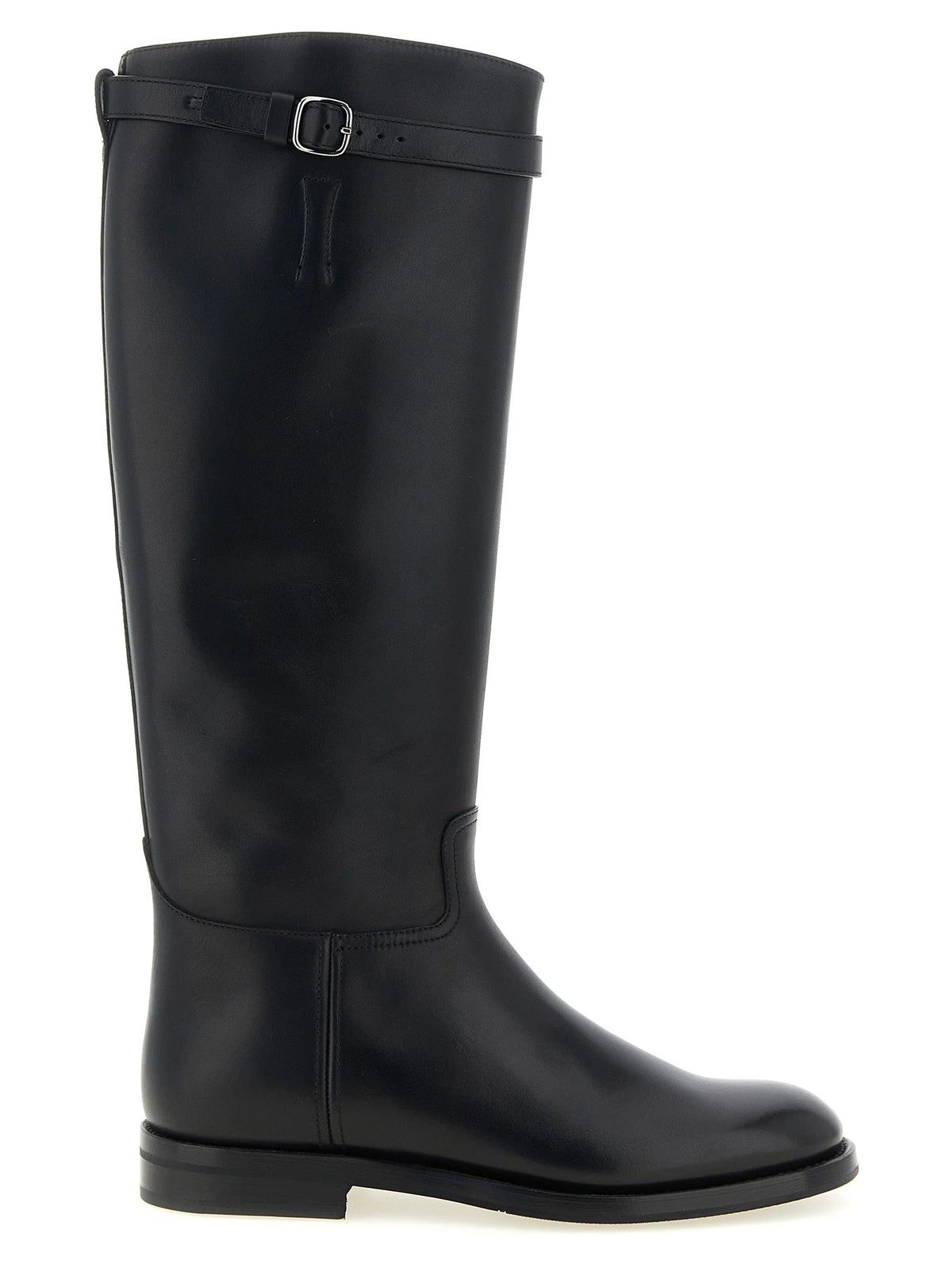Church’s Black Calfskin Over The Knee