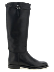 Church’s Black Calfskin Over The Knee
