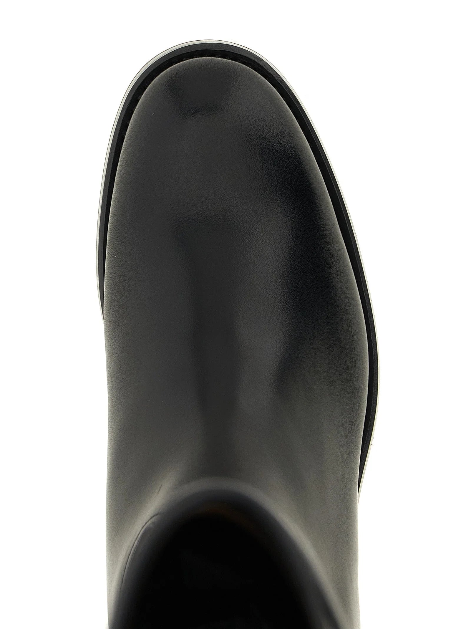 Church’s Black Calfskin Over The Knee
