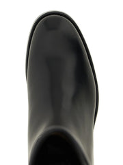 Church’s Black Calfskin Over The Knee