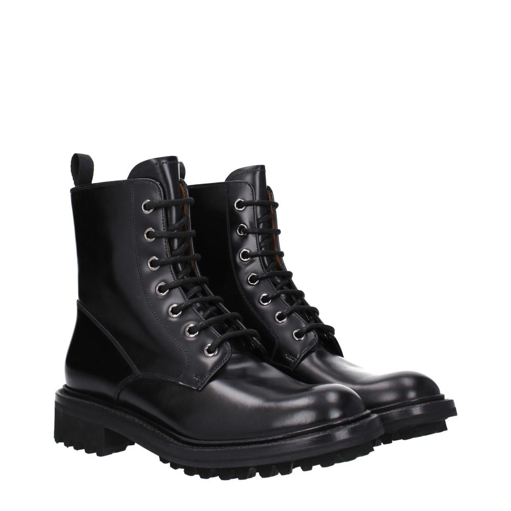 Church’s Black Leather Ankle Boots - Boots