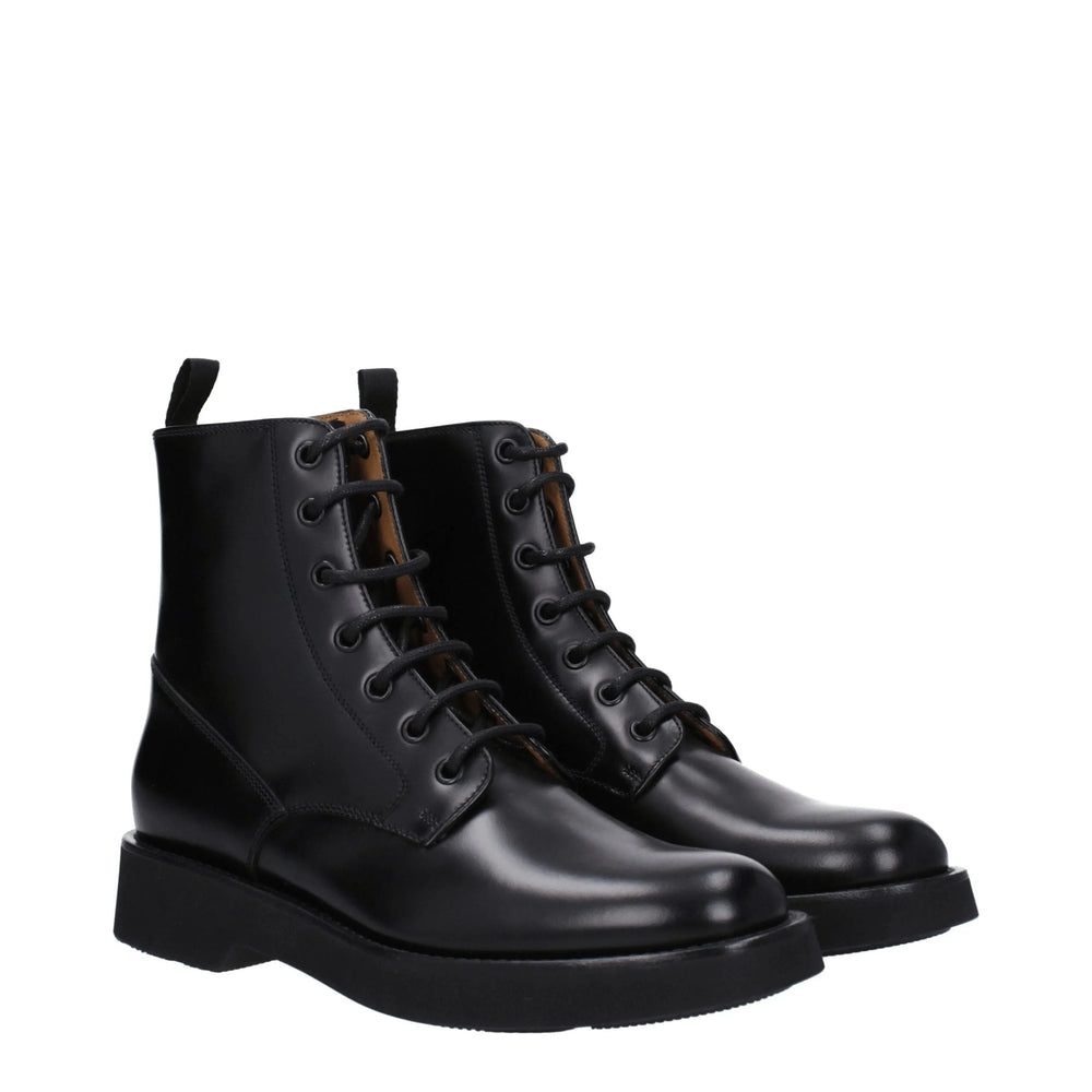 Church’s Black Leather Ankle Boots