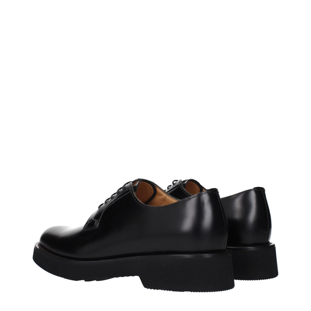 Church’s Black Leather Oxfords And Derbies