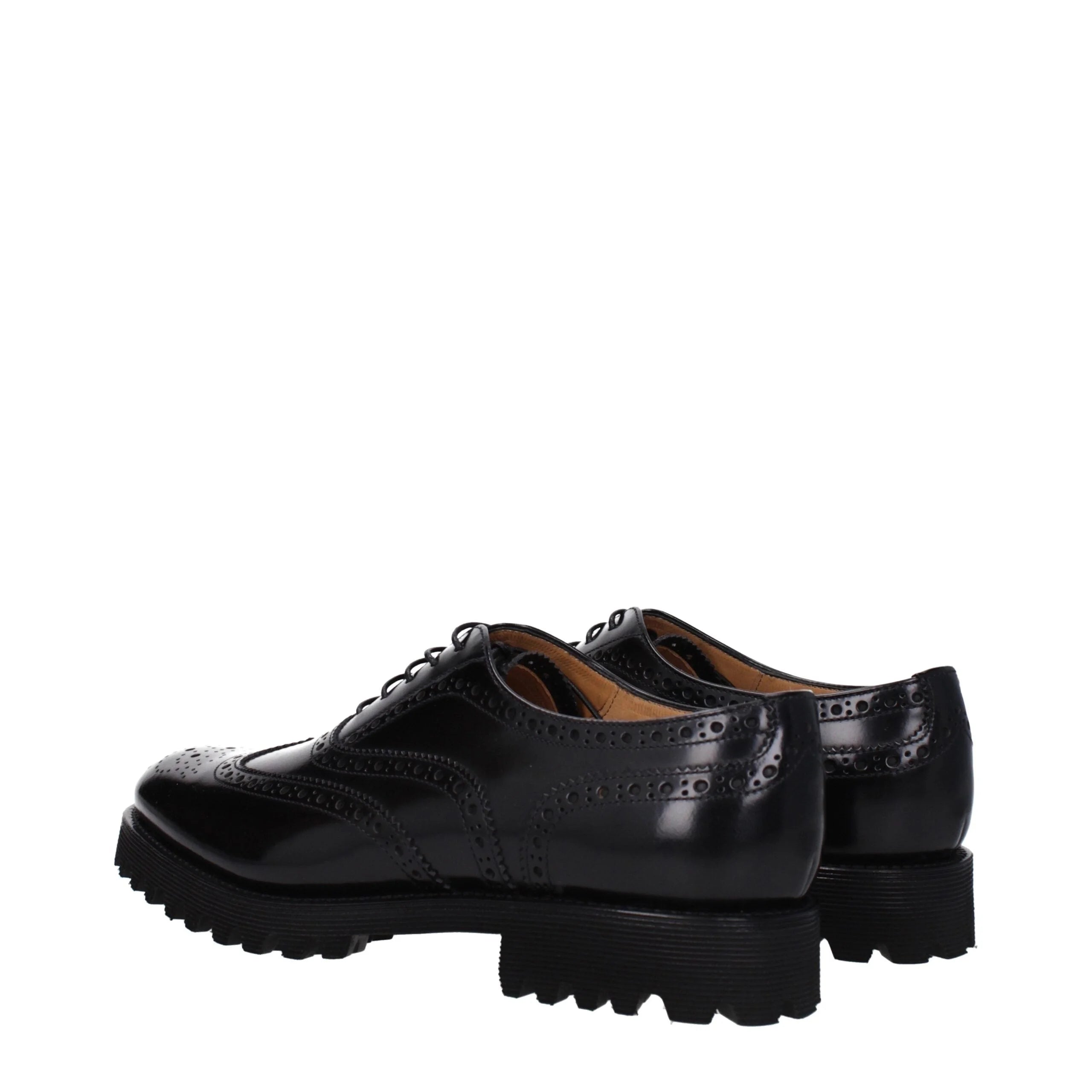 Church’s Black Leather Oxfords And Derbies - EU40/US10