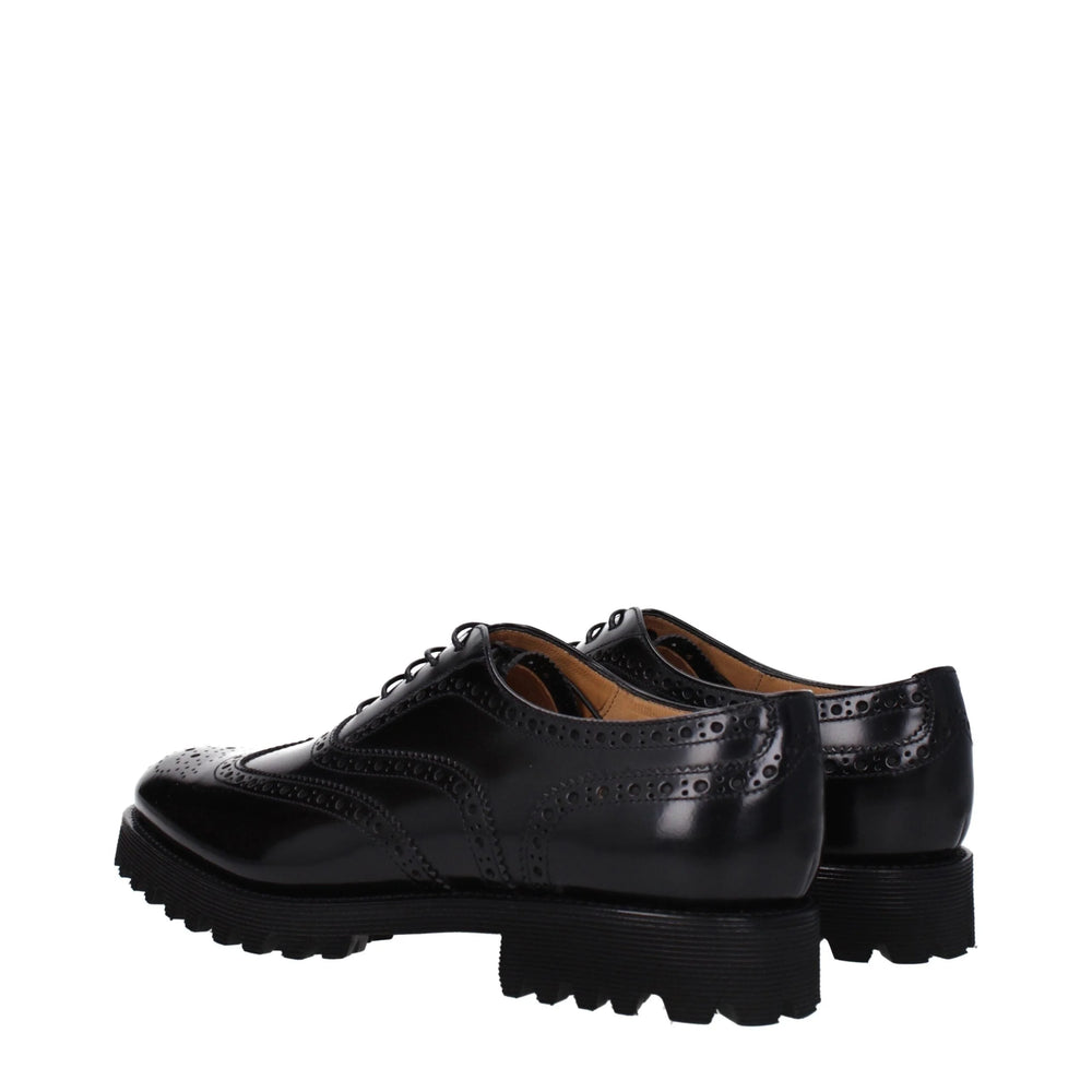 Church’s Black Leather Oxfords And Derbies - EU40/US10