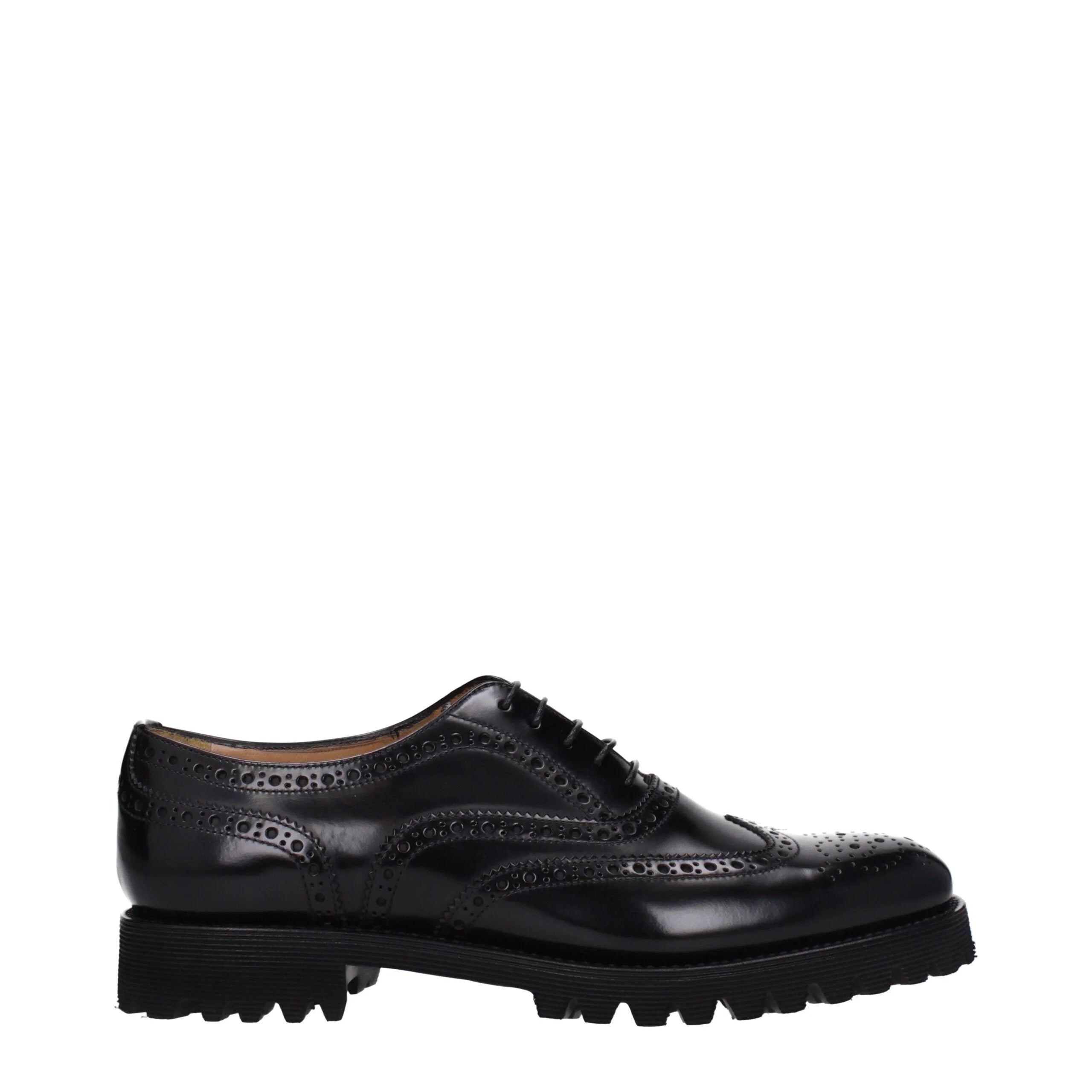 Church’s Black Leather Oxfords And Derbies - EU40/US10