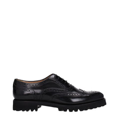 Church’s Black Leather Oxfords And Derbies - EU40/US10