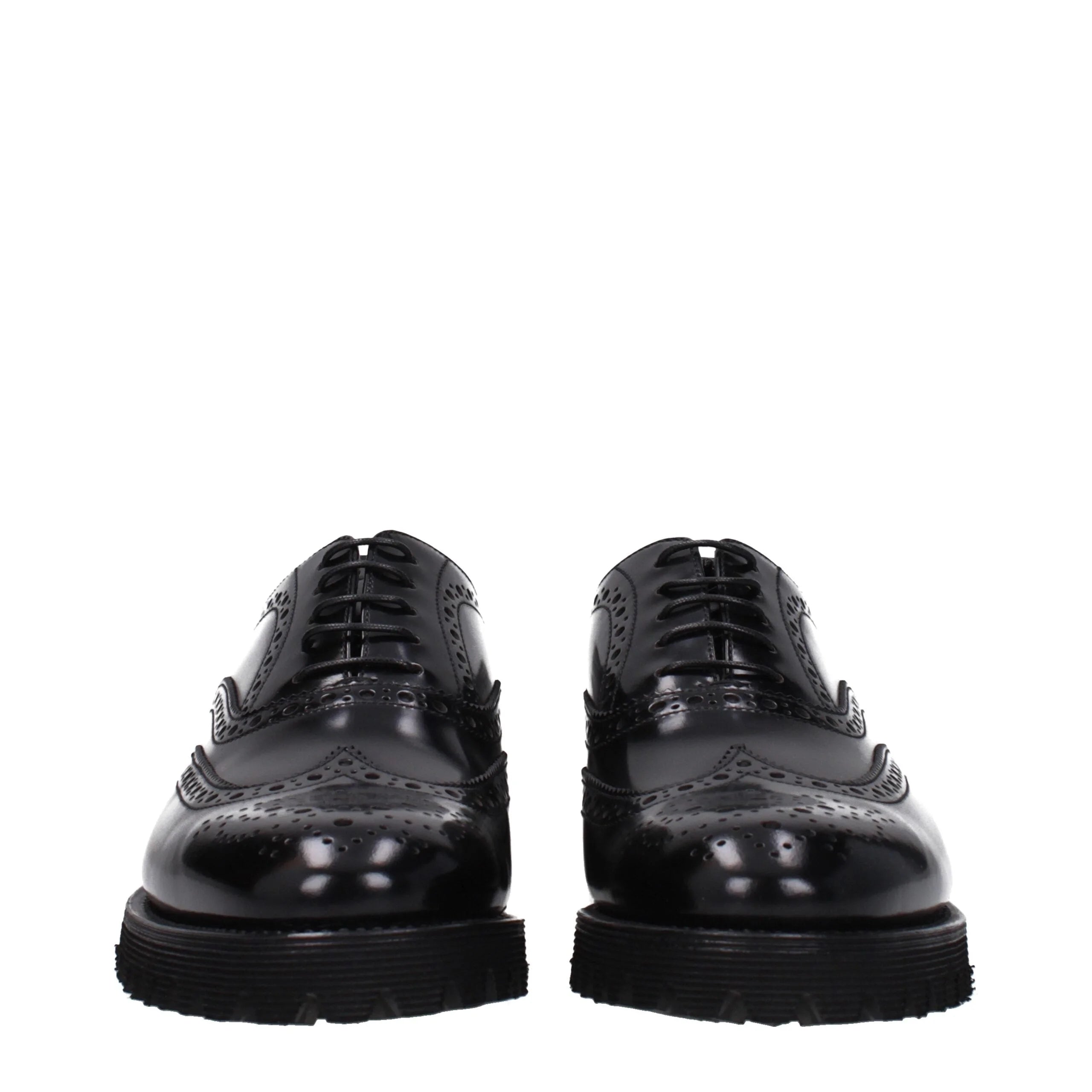 Church’s Black Leather Oxfords And Derbies - EU40/US10