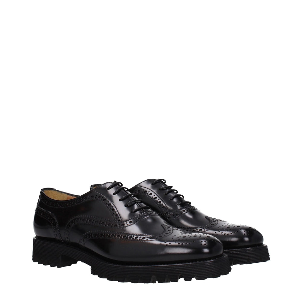 Church’s Black Leather Oxfords And Derbies - EU40/US10 - Shoes