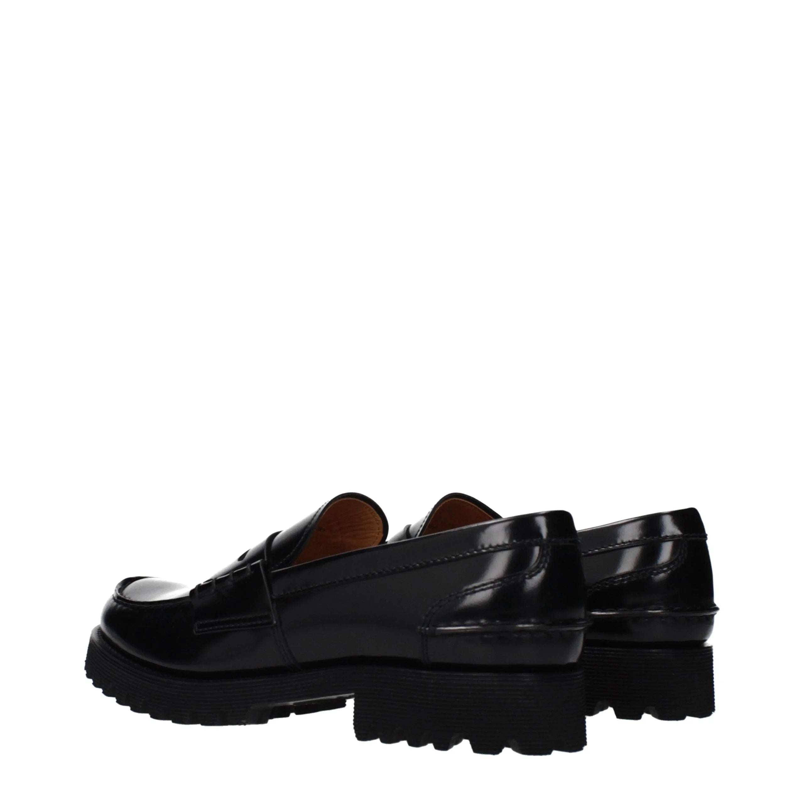 Church’s Black Leather Slip-On Loafers - EU39/US9