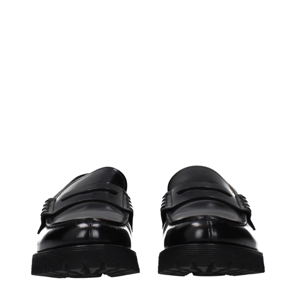 Church’s Black Leather Slip-On Loafers - EU39/US9