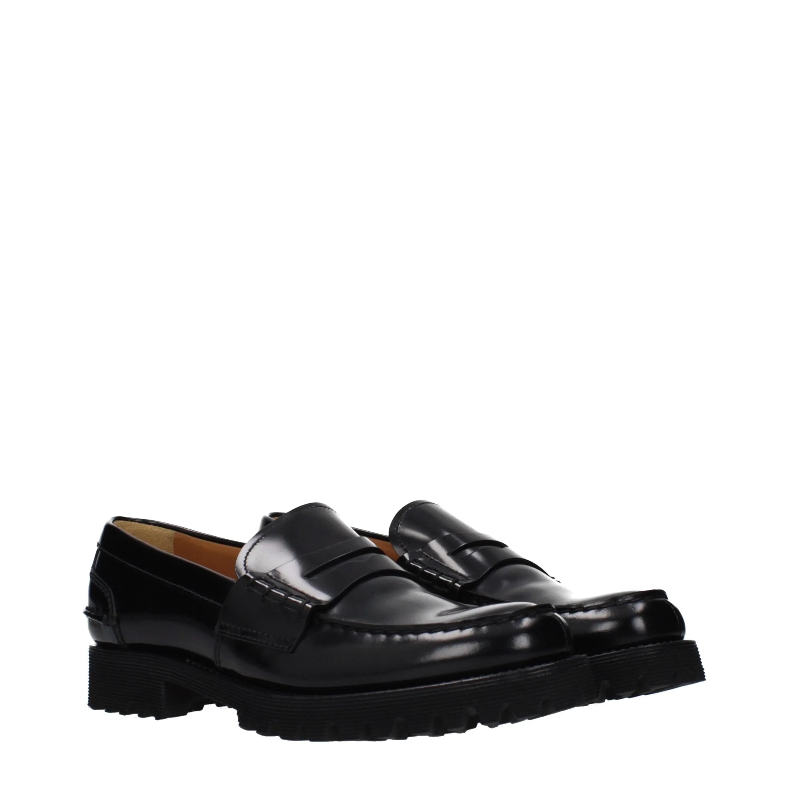 Church’s sorte læder loafers - EU39/US9