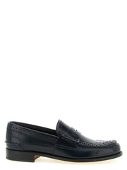 Church’s Blue Calfskin Slip-On Loafers