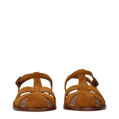 Church’s Brown Leather Flat Sandals