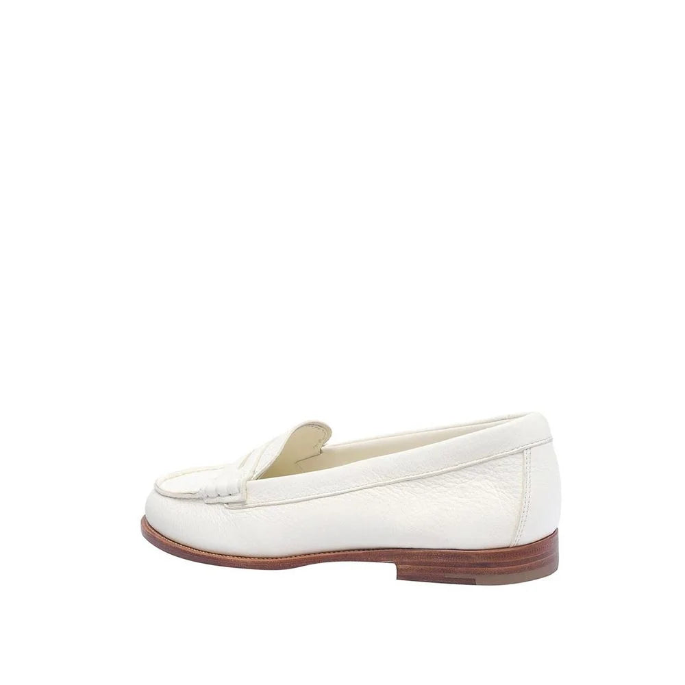 Church’s White Calfskin Slip-On Loafers