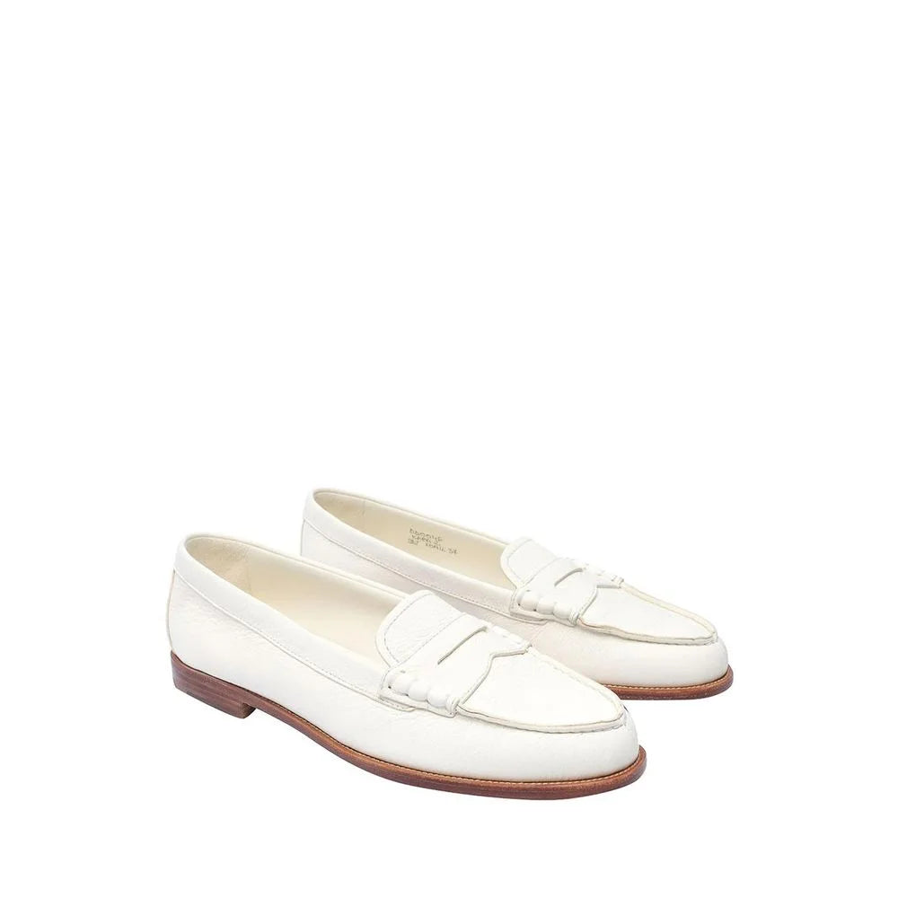 Church’s White Calfskin Slip-On Loafers