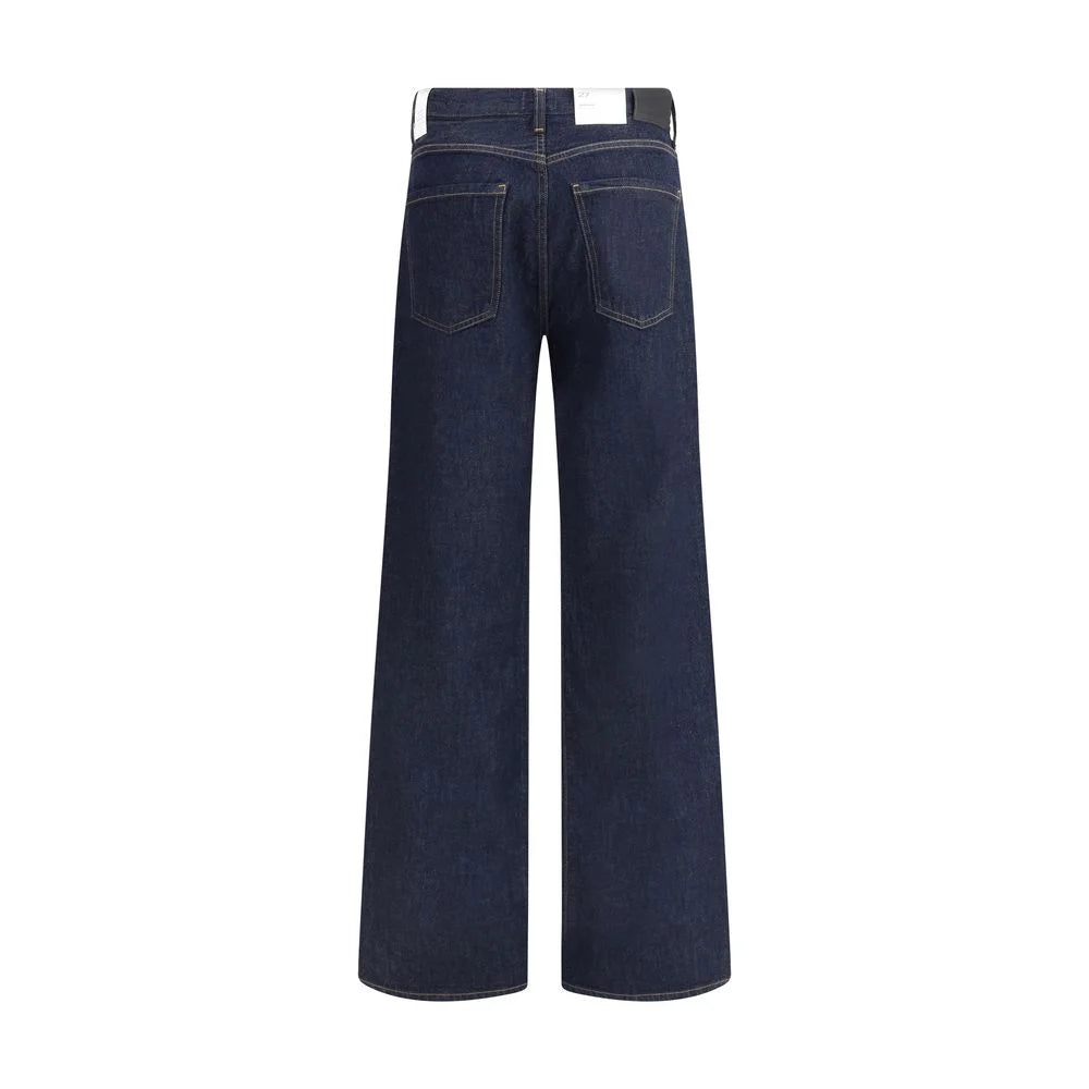 Citizens of Humanity Blue Recycled Cotton Straight-Leg Jeans