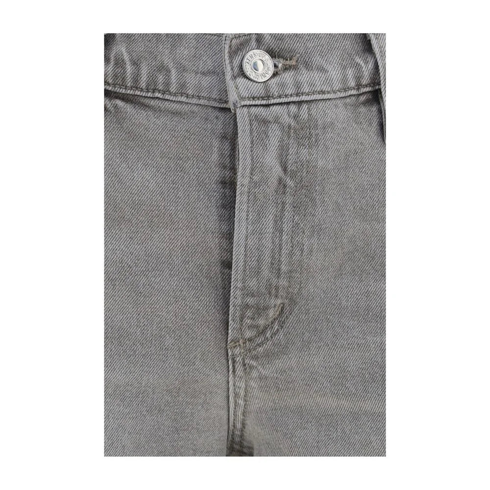 Citizens of Humanity Gray Cotton Straight-Leg Jeans