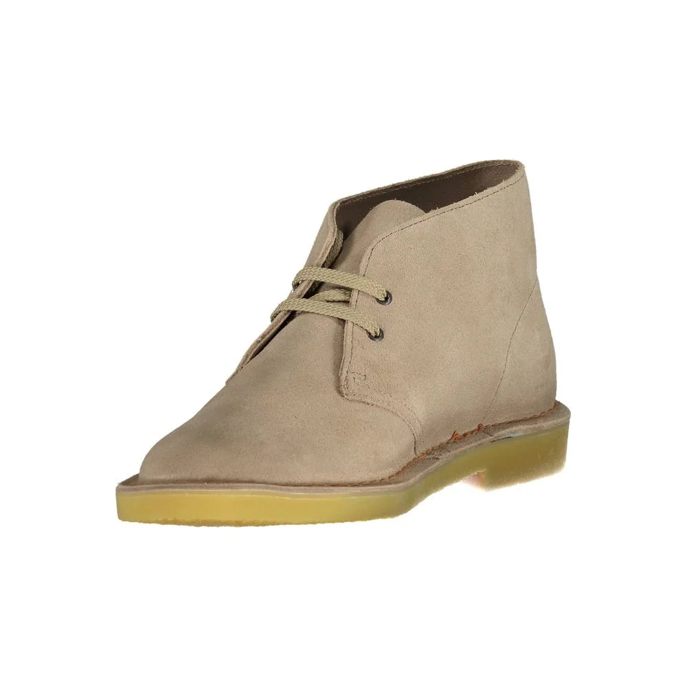 Clarks Beige Leather Mens Boot - Boots