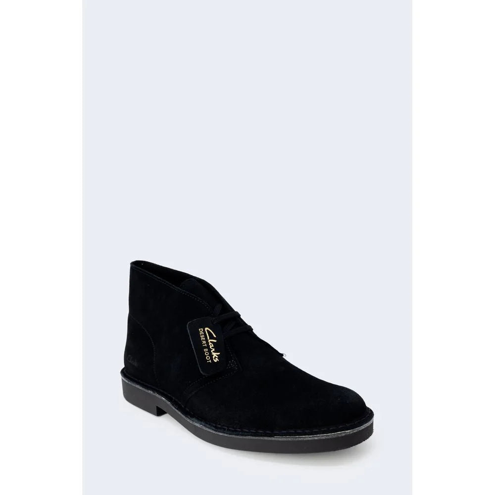 Clarks Black Leather Boot - Boots