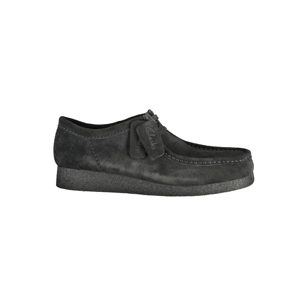 Clarks Black Leather Men Sneaker