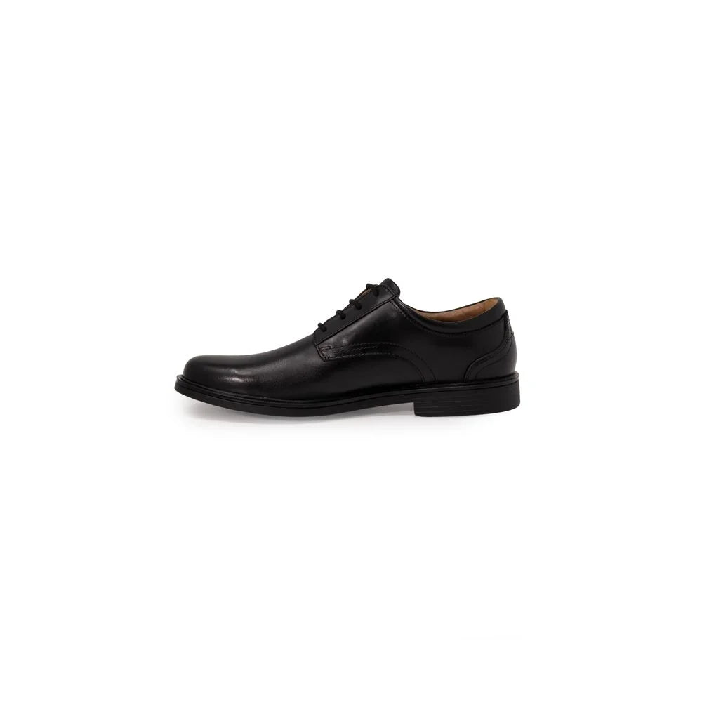 Clarks Black Leather Oxfords And Derby - Shoes