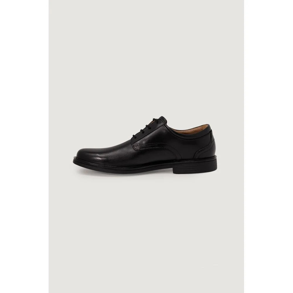 Clarks Black Leather Oxfords And Derby - Shoes
