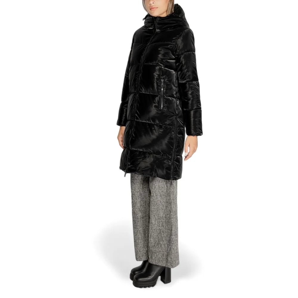 Cleré Black Polyester Jackets & Coat