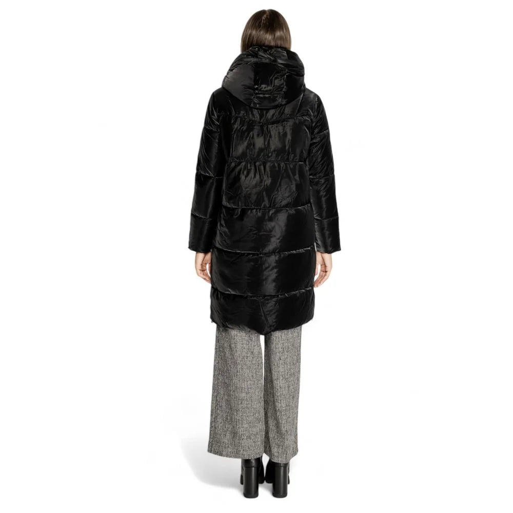 Cleré Black Polyester Jackets & Coat