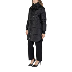 Cleré Black Polyester Jackets & Coat - IT40|S